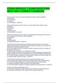 CESGA MODULE 1 EXAM QUESTIONS WITH 100&percnt; CORRECT ANSWERS 