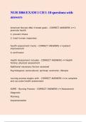 NUR 3066 EXAM 1 CH 1-10 questions with answers
