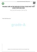 TRAUMA CARE AFTER RESUSCITATION &lpar;TCAR&rpar; POST-TEST  EXAM GUIDE YEAR 2025-2026