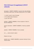 NSG 535 Exam 1 &lpar;Coagulation&rpar; LATEST UPDATE