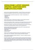 CESGA EXAM &vert; LATEST 2024&vert;2025 UPDATES &vert; QUESTIONS WITH COMPLETE SOLUTIONS 