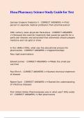Hosa Pharmacy Science Study Guide for Test