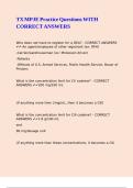 TX MPJE Practice Questions WITH CORRECT ANSWERS