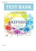 Test Bank For Fundamentals of Nursing&colon; Active Learning for Collaborative Practice 3rd Edition by Barbara L&period; Yoost&vert;&vert;ISBN&colon;9780323828093