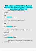 LUOA&colon; Survey of The Bible&colon; General Epistles&comma; Revelation & Test Questions with Accurate Answers