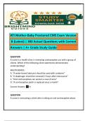 ATI Mother-Baby Proctored CMS Exam Version B &lpar;Latest 2023&ndash;2024&rpar; &vert; 300 Actual Questions with Correct Answers &vert; A&plus; Grade Study Guide