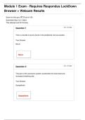 GENETICS BIOD 210 Module 1 Exam - Requires Respondus LockDown Browser &plus; Webcam Results
