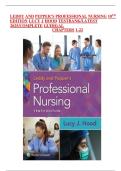 TEST BANK FOR Leddy & Pepper&rsquo;s Professional Nursing&comma; 10th Edition&comma; Chapters 1 - 22 Complete Guide&comma; by Lucy &vert; Questions With Verified Answers Latest Edition