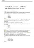 Test Bank for Nursing Health Assessment&colon; A Best Practice Approach&comma; 4th Edition by Jensen&period;Includes verified multiple-choice questions and answers&period;&lpar;2025 Revised&rpar;