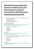 WGU C229 Final Exam With Actual Questions & Verified Answers&comma;Plus Rationales&sol;Expert Verified For Guaranteed Pass 2025&sol;2026 &sol;Latest Update&sol;Instant Download Pdf