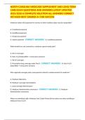 NORTH CAROLINA MEDICARE SUPPLEMENT AND LONG-TERM CARE EXAM QUESTIONS AND ANSWERS LATEST UPDATED 2025&sol;2026 A COMPLETE SOLUTION ALL ANSWERS CORRECT DETAILED BEST GRADED A&plus; FOR SUCCESS