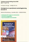 Tentamen samenvatting Strategische en operationele marketingplanning - Kernstof-B - HST 1 &trade; 7 & 9 &trade; 13 - Rustenburg &sol; 9789001078362 &sol; &plus; oefentoets &plus; kernbegrippen &plus; leerdoelen