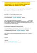 CPHQ TEST QUESTIONS AND ANSWERS LATEST DOWNLOADED 2025&sol;2026 A COMPLETE EXAM SOLUTION ALL ANSWERS 100&percnt; CORRECT VERIFIED BEST GRADED A&plus; FOR SUCCESS