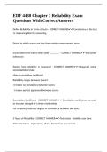 EDF 4430 Chapter 3 Reliability Exam Questions With Correct Answers&period;