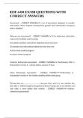 EDF 4430 EXAM QUESTIONS WITH CORRECT ANSWERS&period;