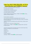 Coba Core MGT 3540 UPDATED  ACTUAL  Exam Questions and CORRECT Answers 