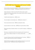 ECON 2102 Test 2 Questions and Correct Verified Answers
