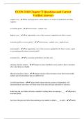 ECON 2102 Chapter 7&vert; Questions and Correct Verified Answers