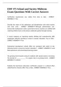 EDF 375 School and Society Midterm Exam Questions With Correct Answers&period;