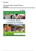  Test Bank For The Human Body in Health & Disease 8th Edition Patton Chapter 1-25&comma; Complete Guide A&plus;
