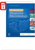 TEST BANK For Textbook Of Diagnostic Microbiology&comma; 7th Edition By Connie R&period; Mahon&comma; Verified Chapters 1 - 41&comma; Complete Newest Version