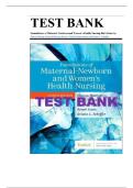 Test Bank for Foundations of Maternal-Newborn and Women&rsquo;s Health Nursing&comma; 8th Edition &lpar;Murray&comma; 2024&rpar;&comma; Chapter 1-28 &vert; All Chapters