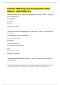 Prosthetic CPM study guide With complete solution RATED A&plus; 2025&sol;2026 NEW&excl;&excl;