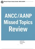 Missed Topics Study Guide&colon; ANCC&sol;AANP