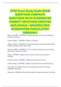 CPXP Exam Study Guide EXAM QUESTIONS COMPLETE QUESTIONS WITH ELABORATED CORRECT SOLUTIONS UPDATED 2025&sol;2026&vert;A&plus; GRADED&vert;&vert;100&percnt; GUARANTEED PASS&vert;&vert;LATEST VERSION&excl;&excl;&excl;