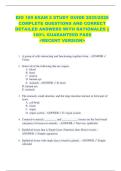 BIO 189 EXAM 2 STUDY GUIDE 2025&sol;2026  COMPLETE QUESTIONS AND CORRECT  DETAILED ANSWERS WITH RATIONALES &vert;&vert;  100&percnt; GUARANTEED PASS  <RECENT VERSION> 