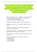 BIO 189 EXAM 3 STUDY GUIDE 2025&sol;2026  COMPLETE QUESTIONS AND CORRECT  DETAILED ANSWERS WITH RATIONALES &vert;&vert;  100&percnt; GUARANTEED PASS  <RECENT VERSION> 