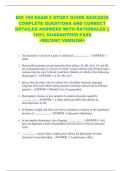 BIO 189 EXAM 5 STUDY GUIDE 2025&sol;2026  COMPLETE QUESTIONS AND CORRECT  DETAILED ANSWERS WITH RATIONALES &vert;&vert;  100&percnt; GUARANTEED PASS  <RECENT VERSION> 