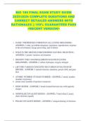 BIO 189 FINAL EXAM STUDY GUIDE  2025&sol;2026 COMPLETE QUESTIONS AND  CORRECT DETAILED ANSWERS WITH  RATIONALES &vert;&vert; 100&percnt; GUARANTEED PASS  <RECENT VERSION> 