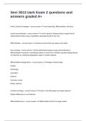 Sevi 3013 Uark Exam 2 questions and answers graded A&plus;