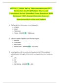 NECI 911 Public Safety Telecommunicator &lpar;PST&rpar;  Curriculum Verified Multiple Choice and  Conceptual Actual Emended Exam Questions With  Reviewed 100&percnt; Correct Detailed Answers   Guaranteed Pass&excl;&excl;Current Update