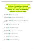NECI 911 Public Safety Telecommunicator &lpar;PST&rpar;  Curriculum Verified Multiple Choice and  Conceptual Actual Emended Exam Questions With  Reviewed 100&percnt; Correct Detailed Answers   Guaranteed Pass&excl;&excl;Current Update