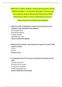 NECI 911 Public Safety Telecommunicator &lpar;PST&rpar;  &lpar;MOCK EXAM 1-7&rpar; Verified Multiple Choice and  Conceptual Actual Emended Questions With  Reviewed 100&percnt; Correct Detailed Answers   Guaranteed Pass&excl;&excl;Current Update