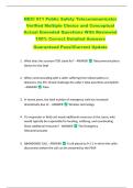 NECI 911 Public Safety Telecommunicator  Verified Multiple Choice and Conceptual  Actual Emended Questions With Reviewed  100&percnt; Correct Detailed Answers   Guaranteed Pass&excl;&excl;Current Update