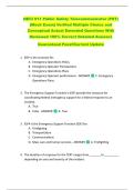 NECI 911 Public Safety Telecommunicator &lpar;PST&rpar;  &lbrace;Mock Exam&rcub; Verified Multiple Choice and  Conceptual Actual Emended Questions With  Reviewed 100&percnt; Correct Detailed Answers   Guaranteed Pass&excl;&excl;Current Update