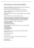 ENCE 325 EXAM 1 QUESTIONS & ANSWERS