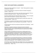 ENCE 325 QUESTIONS & ANSWERS