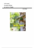 Test Bank for Essentials of Biology 6th Edition by Sylvia S&period; Mader&comma; Chapter 1-32 &vert;All Chapters