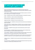 LLQP EXAM QUESTIONS AND ANSWERS 100&percnt; CORRECT