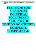 Test Bank - Success in Practical&sol;Vocational Nursing 10th Edition&comma; &lpar; Janyce L&period; Carroll&comma;2026&rpar; All Chapters &vert;&vert; Latest Edition