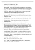 MOD 3 68W STUDY GUIDE
