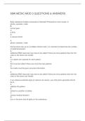68W MEDIC MOD 3 QUESTIONS & ANSWERS