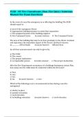 FLSD - NY Fire Consultants &lpar;Non-Fire Quiz&rpar;&colon; Solutions Manual For Exam Questions