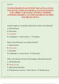 PA EFDA BOARD EXAM NEWEST 2025 ACTUAL EXAM TEST BANK&vert; COMPLETE 500 REAL EXAM QUESTIONS AND CORRECT DETAILED ANSWERS &lpar;VERIFIED ANSWERS&rpar; GRADED A&plus;&vert; PA EFDA BOARD EXAM PREP 2025 &lpar;BRAND NEW&excl;&excl;&rpar;