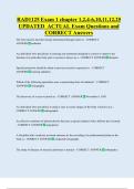 RAD1125 Exam 1 chapter 1&comma;2&comma;4-6&comma;10&comma;11&comma;12&comma;25  UPDATED  ACTUAL Exam Questions and  CORRECT Answers 