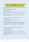 CGEIT-C5 UPDATED  ACTUAL Exam  Questions and CORRECT Answers 